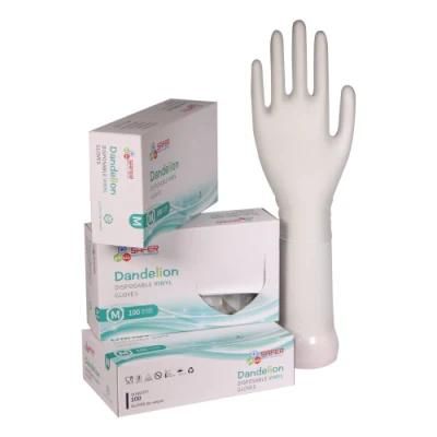 Vinyl Gloves Powder Free Disposable Industry Grade for Cleaning Clear