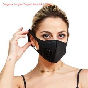 Black Color Nano Protective Pm 2.5 Mouth Cover Face Mask for Adults
