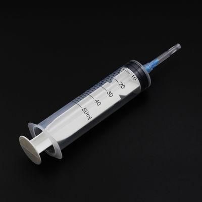 Factory Manufacturer Sterile Disposable Medical Syringes with Needles 50ml