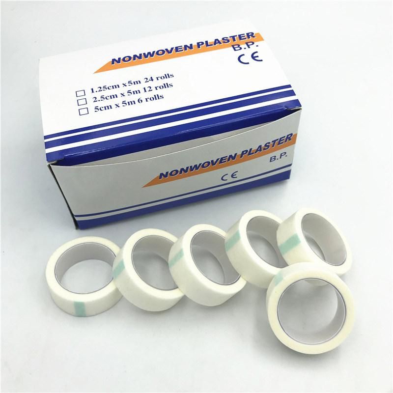 Disposable Medical Surgical 2.5cm*5m Transparent White Non Woven Adhesive Tape