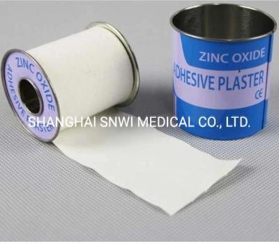 High Quality Cotton Medical Zinc Oxide Tape Plaster with Steel Cover