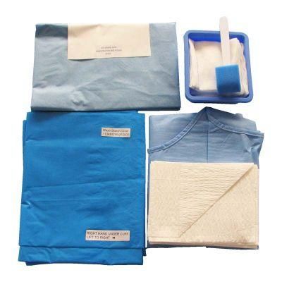 Surgical Disposable Sterile Deliveries Kit Plastic Surgery Drape Delivery Set Universal Pack