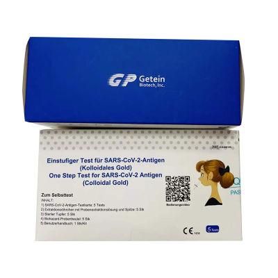 Getein Biotech Test Kit Nasal Swab Cassette One Step Antigen Rapid Test