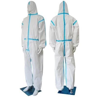 Manufacturer Customized Medical Waterproof Microporous PPE Kit Disposable Coverall