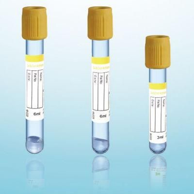 Medical Pet Glass Gel and Clot Activator Vacuum Blood Collection Tube
