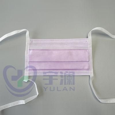 Disposable Medical Protective Surgical Face Mask with Tie on ASTM Level 3