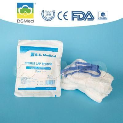 100% Cotton Medical Gauze Lap Sponge with FDA ISO