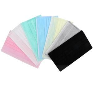 Wholesale 3 Ply Non Woven Face Mask Surgical Protection Disposable Face Mask 50PCS