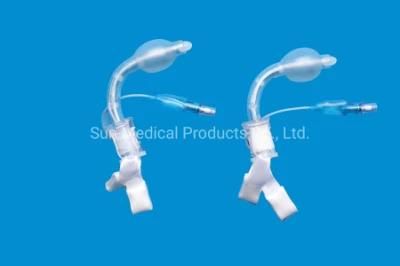 Medical Supplies Disposable PVC Tracheostomy Tube with Inner Cannula- Cuff or Uncuffed