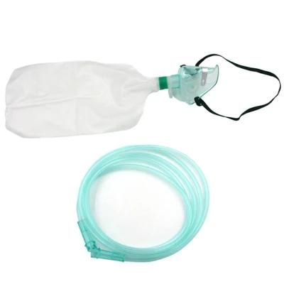 PVC Material Health Oxygen Mask Have Reservoir Bag