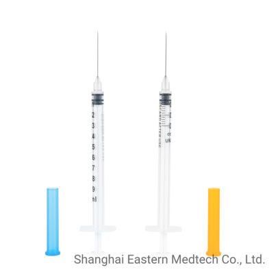 Needle Factory Made CE ISO Certificated Low Dead Volume Vaccine Syringe 1ml