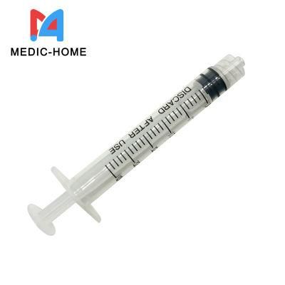 High Quality 1ml Disposable Plastic Vaccine Syringe with Needle Syringes and Needles