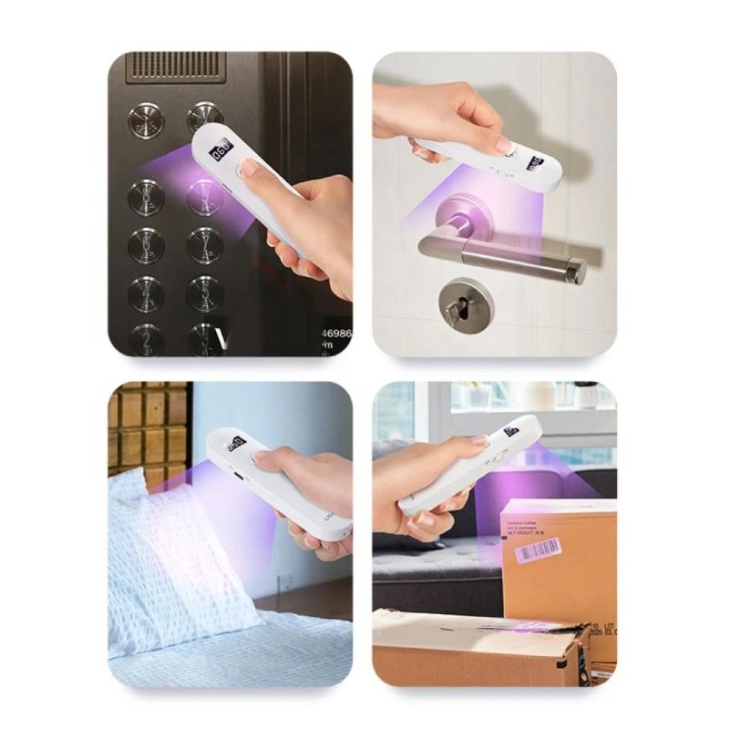 Hot Selling Digital UV Light Sterilizer Portable UVC Disinfection Lamp with 254nm LED Light