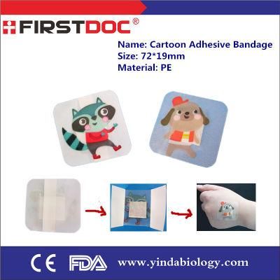 Cartoon Adhesive Bandage 38*38mm Plaster Bandage First Aid Bandage Band Aid Waterproof