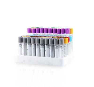 Purple Top EDTA Blood Vial Collection Tubes with Additive of K3