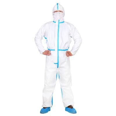 China Disposable Nonwoven Chemical Type 4.5.6 Protective Coveralls,