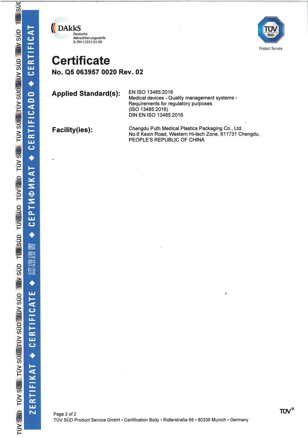 Non-Vacuum Blood Collection Tube (GEL&ACTIVATOR) Approved with CE&ISO 13458