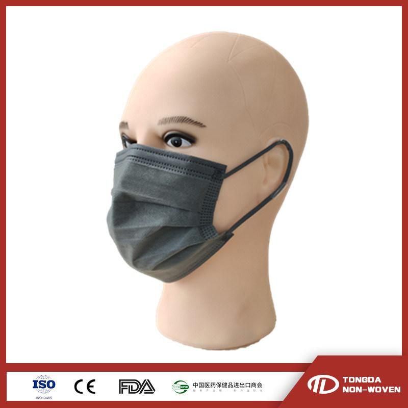 Disposable Grey Color Non Woven Face Masks