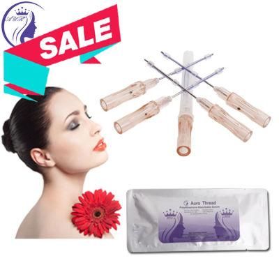 Tensores Absorbable Suture for Anti Aging V Shape Korea Pdo Cog Thread with Needle