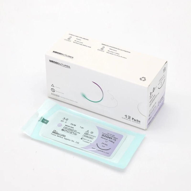 Sterile Surgical Sutures PGA Braided