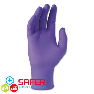 Medical Disposable Violet Pure Nitrile Gloves From Malaysia