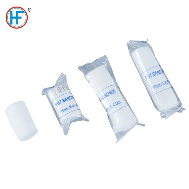 Mdr CE Approved Instant Absorption Rolled Gauze Dressing Woven PBT Conforming Bandage