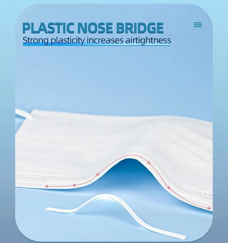 China Best Selling New Product High Filtration Efficiency Personal Protective Mascarilla En 14783 Type Iir Disposable Medical Facemask Face Mask