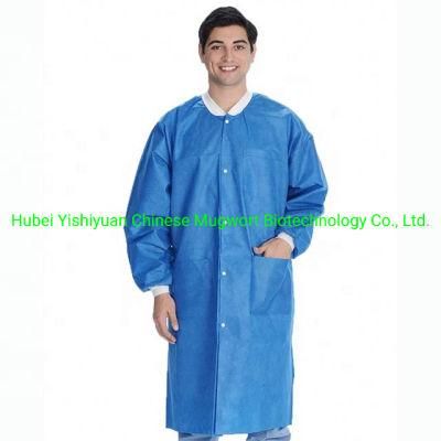 Protective Cleanroom Lab Coat Made of Light Weight Polypropylene Fabric