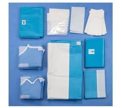 Disposable Laparoscopy Surgery Drape Pack Surgical Laparoscopy Pack for Clinic, Operation Room, Hospital, Laparoscopy Procedures