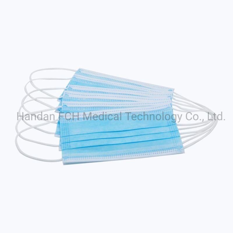 Manufacturer Medical 3ply Earloop 3 Layer Disposable Surgical Face Mask Non-Sterile