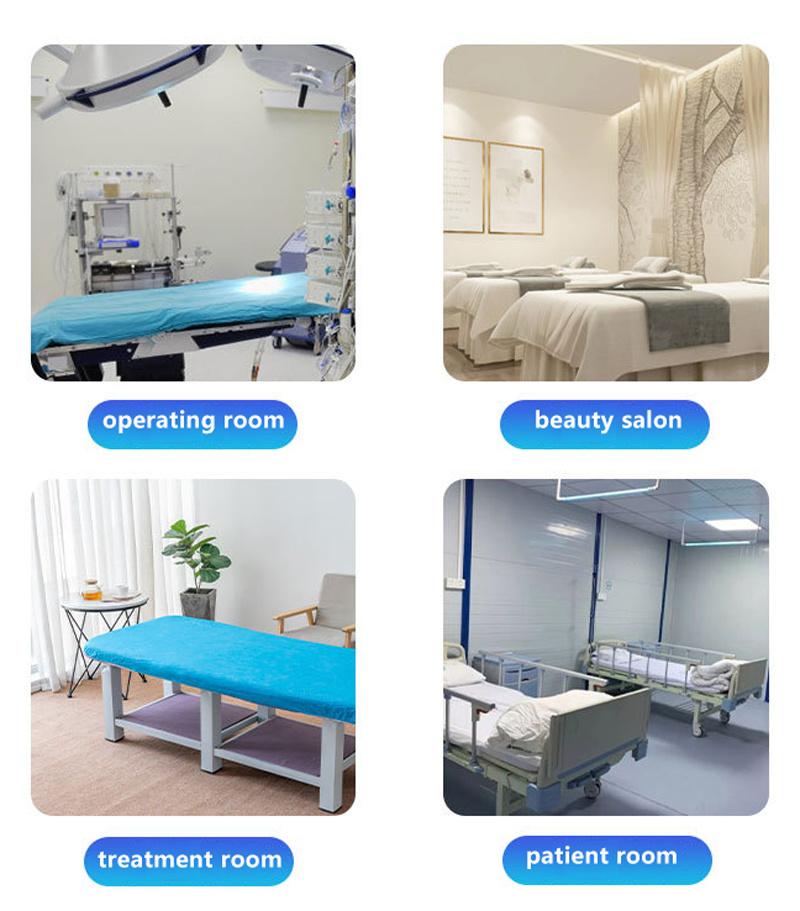 Eco-Friendly Disposable Stretcher Bed Cover Non Woven Bed Sheet