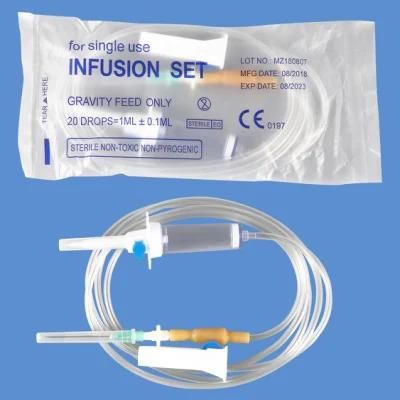 Hot Sale Medical Consumble Disposable Infusion Set with Needle Ce/ISO