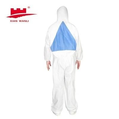 SMS Breathable Disposable Paint Suit with Hood