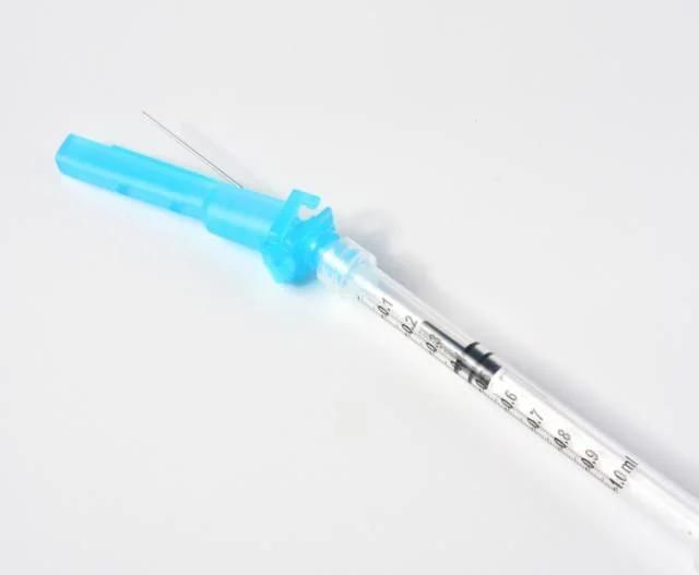 Disposable Medical Hypodermic Safety Syringe with/Without Needle for Injection, Manual Retractable