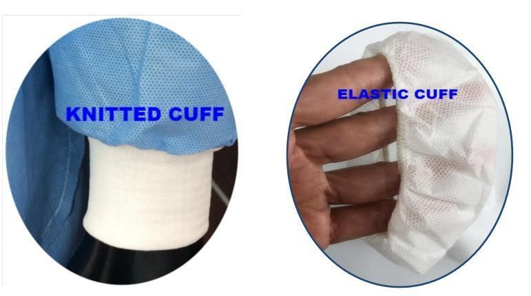 Disposable Dental Lab Coat XL Size, 30GSM Elastic Cuff