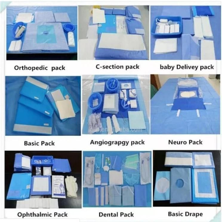 Hospital Used Surgical Sterile Universal Drapes & Packs/Disposable Surgical Universal Drape Pack/Top Quality Drape for Surgical Operation Sheet