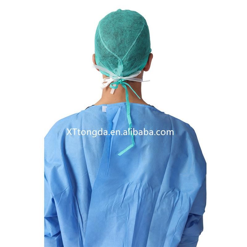 Surgical Cap/Doctor Cap with Ties Disposable Hair Cover
