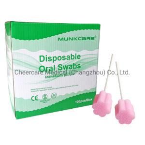 Foam Oral Cleaning Swab Medical Sponge Stick Sterile &amp; No-Sterile Package Oral Care Swab for Nursing of Care Patients