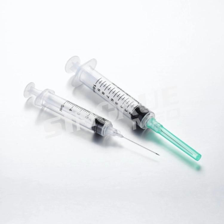 Plastic Disposable Syringe with Needle