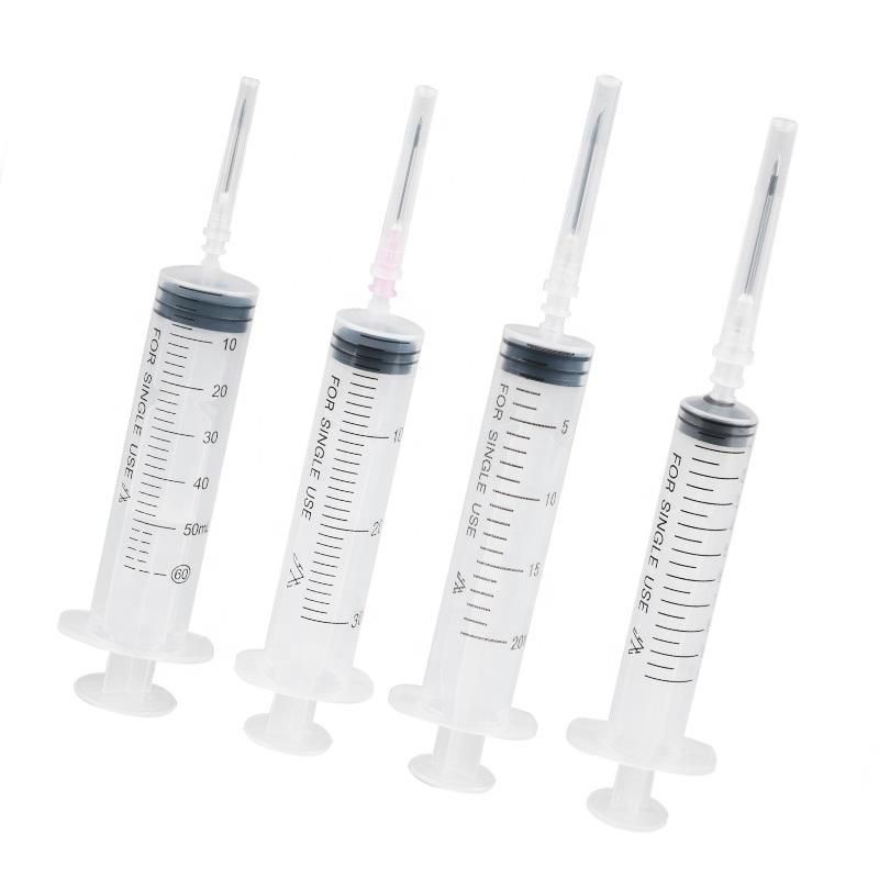 Custom Size CE ISO OEM Plastic 1ml 2ml 3ml 5ml 10ml 20ml 50ml 60ml Luer Lock Syringes