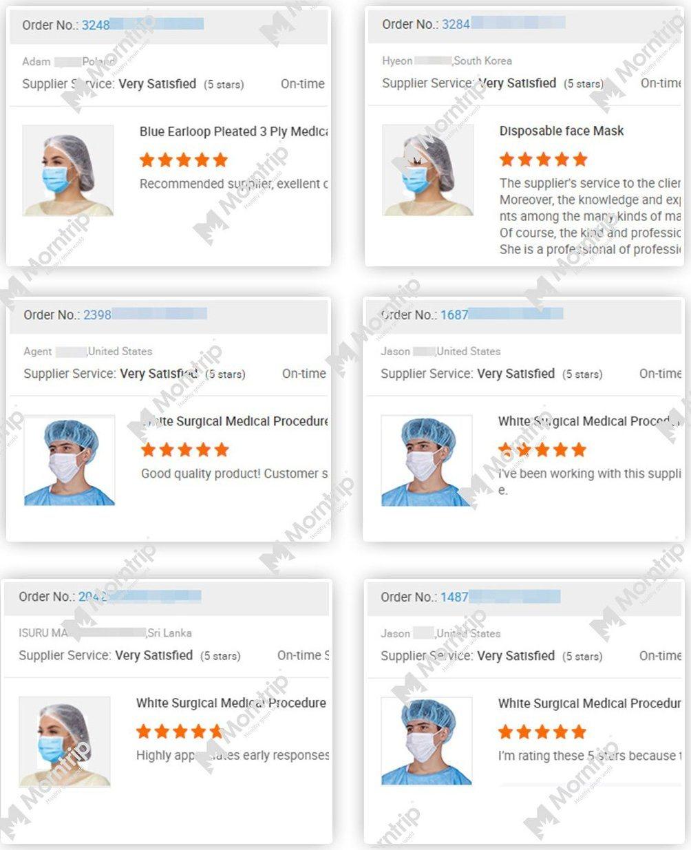Bfe 99% Factory Wholesale High Quality Anti Bacterial Disposable Soft Nonwoven 3 Ply Ear-Loop Surgical Face Mask with Test Report and CE Certification