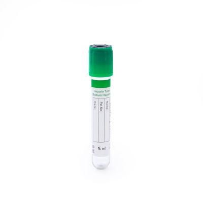 High Collection Tube Plastic Heparinized Capillary Tube in Biochemistry Examination