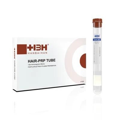 Hair Loss Hair Grow Serum Separation Prp Tube with Separation Gel and Anticoagulant