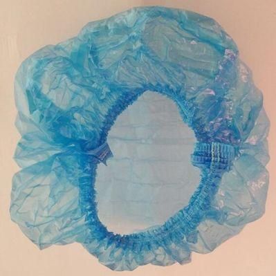 High Quality Cheap Waterproof Hair Dry Processing Cap PE Plastic Transparent Hair Cover Disposable Placstic Caps