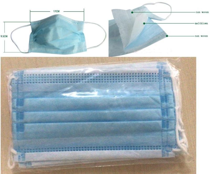 3ply Disposable Non Woven Face Mask