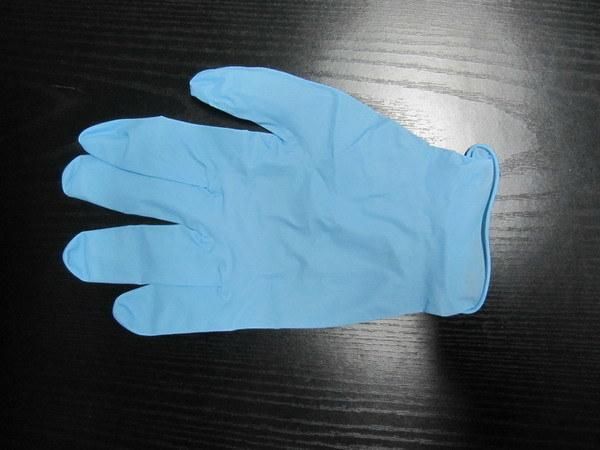 Blue Powder Free Disposable Nitrile Gloves for Medical Use