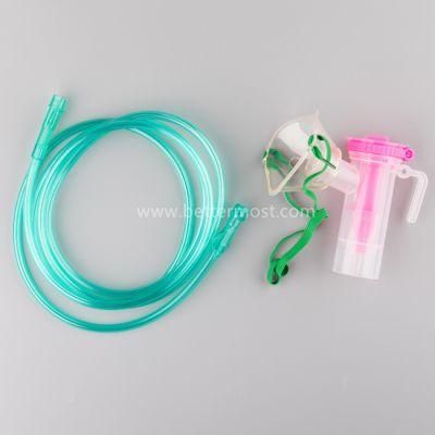 Disposable Medical High Quality Handheld Nebulizer Mask with Oxygen Tube