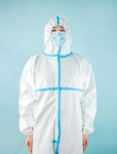 Ce FDA Approved Disposable Protective Clothing Non Woven PPE Waterproof Elastic Isolation Gowns