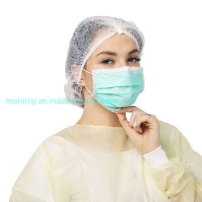 Disposable Breathable Medical Labs Bouffant Cap Hair Cover