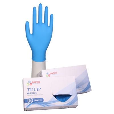 Blue Disposable Medical Nitrile Glove with FDA Grade Dental Instrument